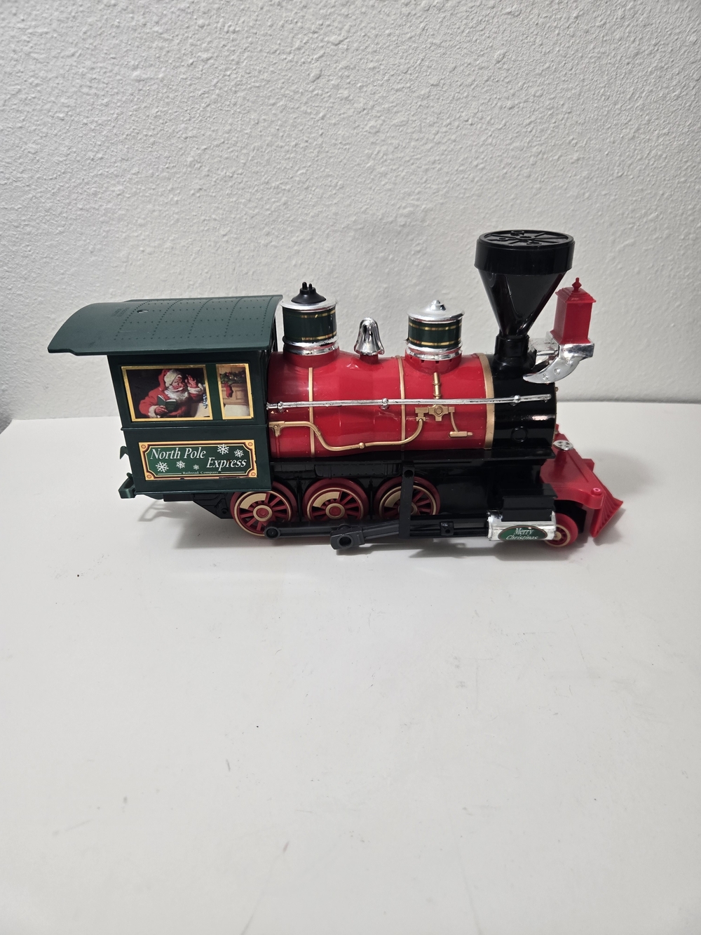 North Pole Express Red & Green Holiday Train Engine